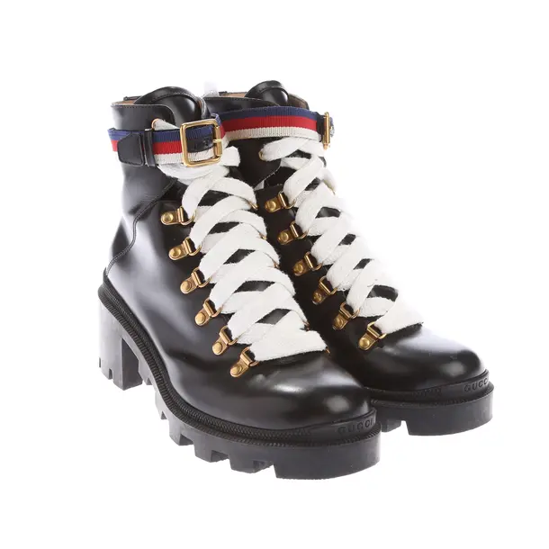 Stiefeletten in Schwarz, , Gucci