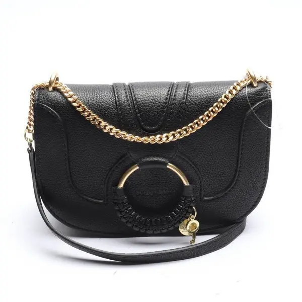 Shoulder Bag in Black, Leather, See by Chloé