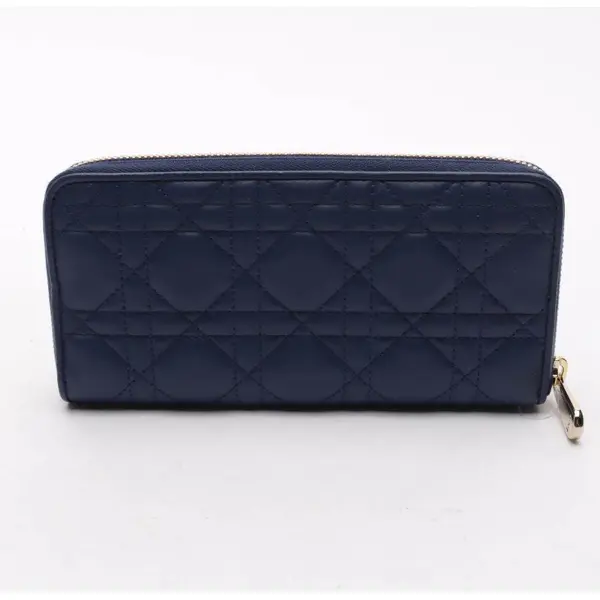 Wallet in Blue, Leather, Dior