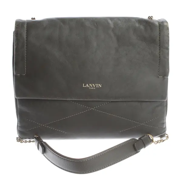 Borsa a cinture a tracolla, in Verde scuro, Poliuretano, Lanvin