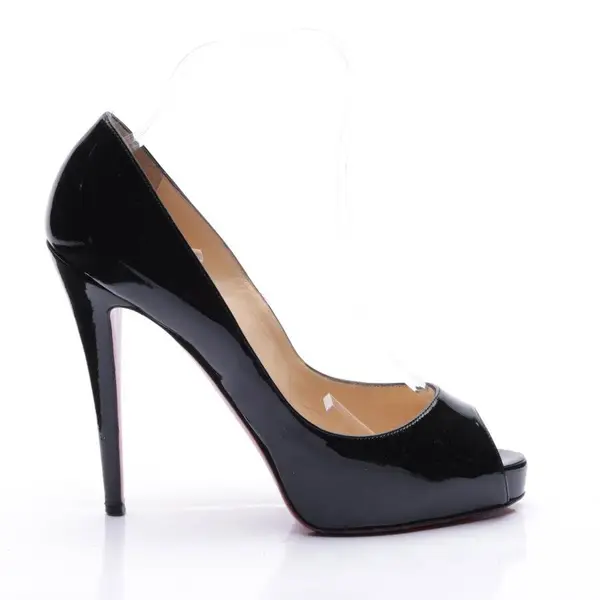 Peep Toes in Black, , Christian Louboutin