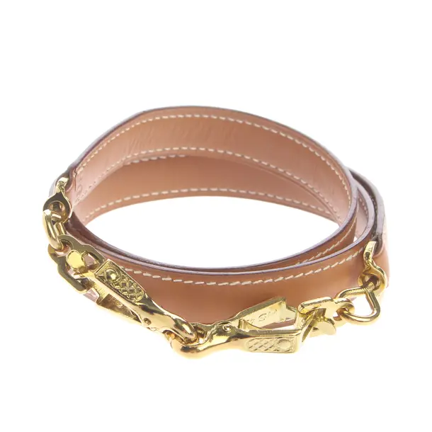 Shoulder strap, in Brown, Leather, Hermès