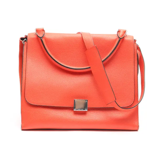 Handtasche in Orange, Leder, Céline