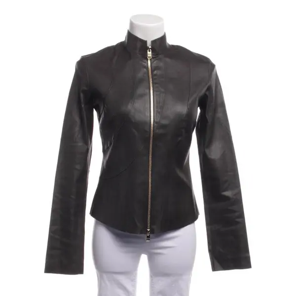 Lederjacke in Grau, Leder, Jitrois