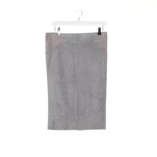 Leather Skirt in Gray, Leather, Jitrois