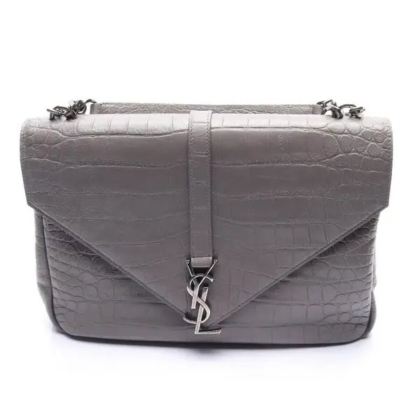 Handtasche in Grau, Leder, Saint Laurent