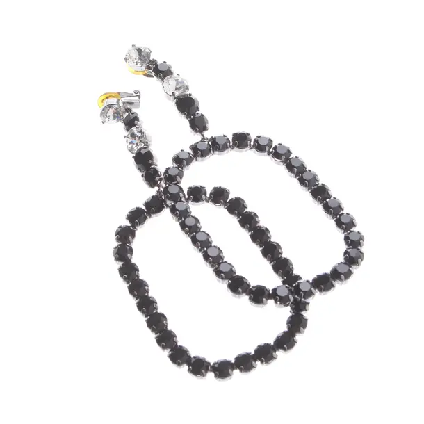 Earrings in Black, Metal (metallic, metallized), Saint Laurent