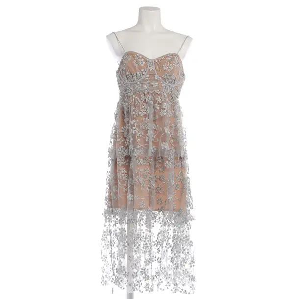 Evening Gown in Metallic, Polyamide, self-portrait