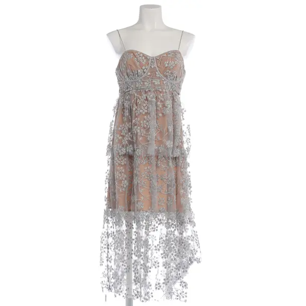 Evening Gown in Metallic, Polyamide, self-portrait
