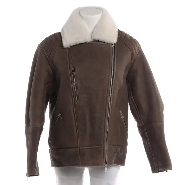 LeatherJacket, in Dark Brown, Leather, Blancha