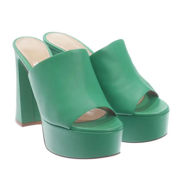 Heeled Sandals in Green, , Gianvito Rossi