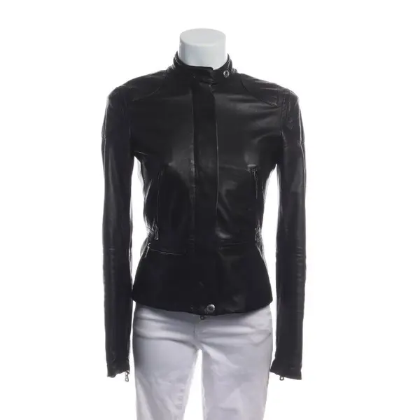Giacca in pelle, in Nero, Pelle, Dolce e Gabbana