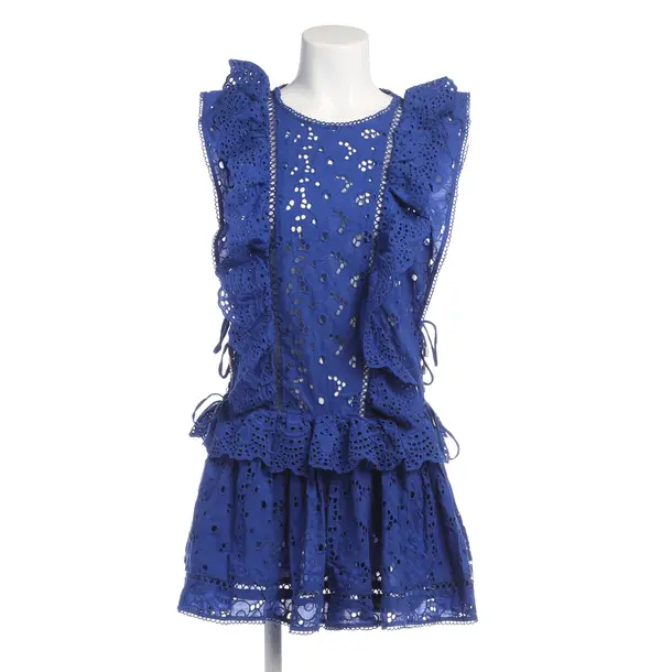 Cocktailkleid in Blau, Baumwolle, Zimmermann