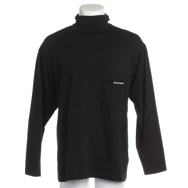 Long Sleeve Shirt in Black, Cotton, Balenciaga