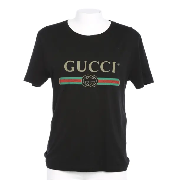 T-Shirt in Schwarz, Baumwolle, Gucci