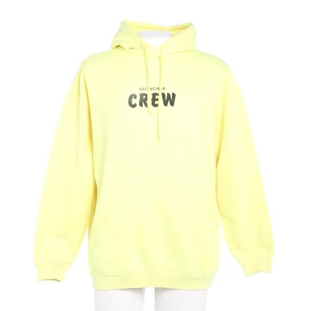 Hoodie in Gelb, Baumwolle, Balenciaga