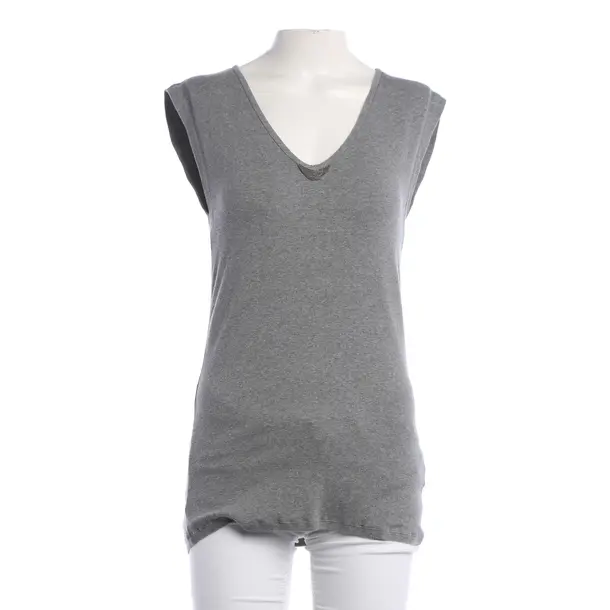 Top, in Light Gray, Cotton, Brunello Cucinelli