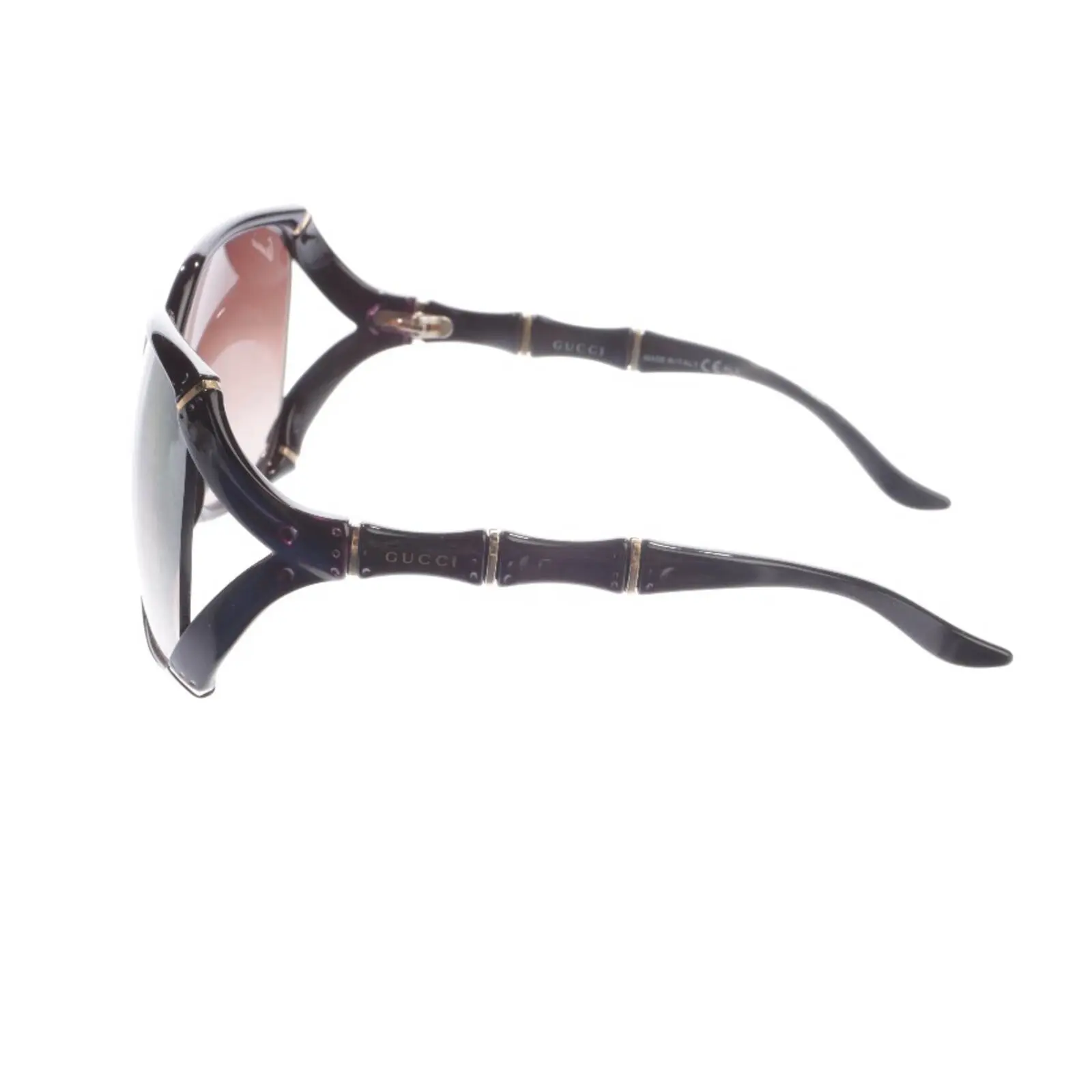 Gucci Bamboo Sonnenbrille in Dunkelbraun