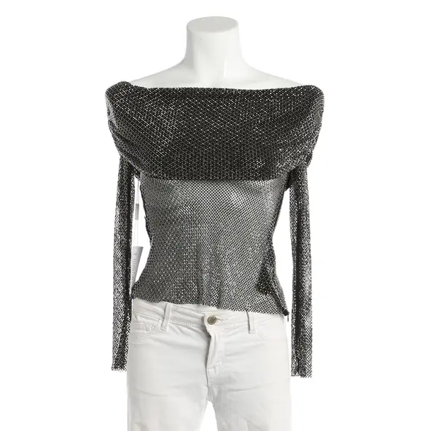 Bluse, in Silber, Polyester, self-portrait