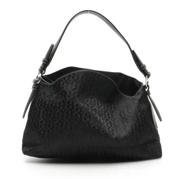 Shoulder Bag in Black, Polyamide, Aigner