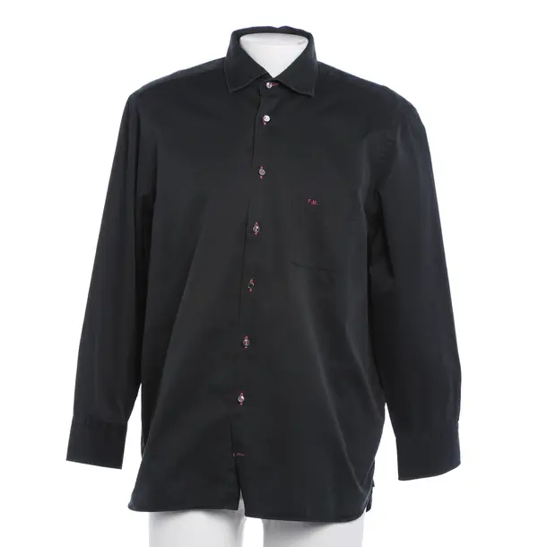Shirt, in Dark Gray, Cotton, Van Laack