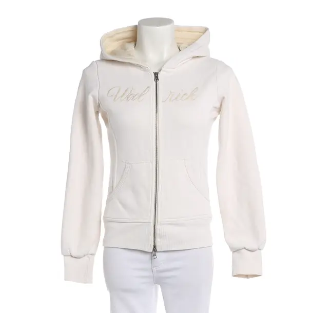 Felpa con cerniera, in Crema, Cotone, Woolrich