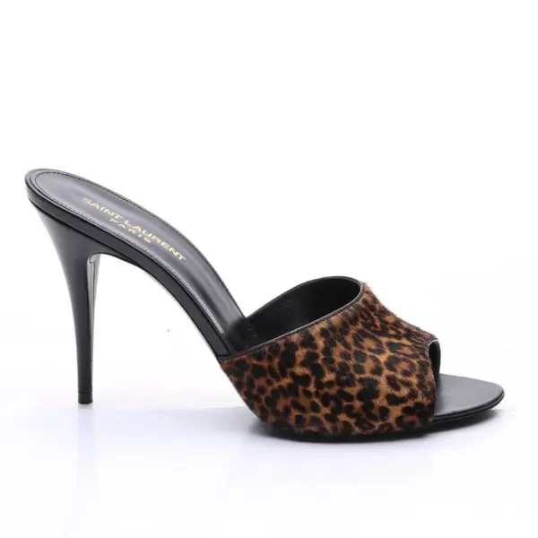 Heeled Sandals, in Brown, Saint Laurent