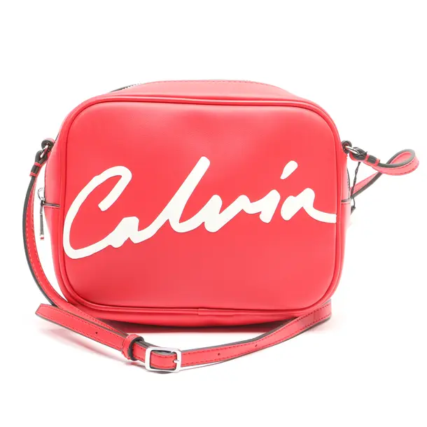 Crossbody Bag in Red, Polyurethane, Calvin Klein