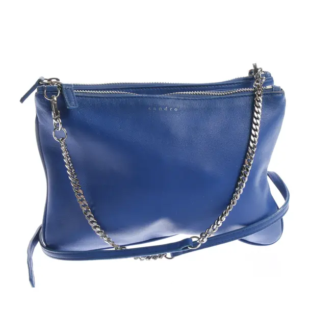 Crossbody Bag in Blue, Leather, Sandro