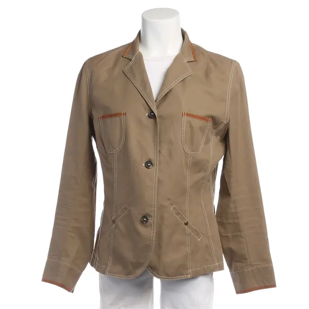 Blazer in Brown, Cotton, Brunello Cucinelli