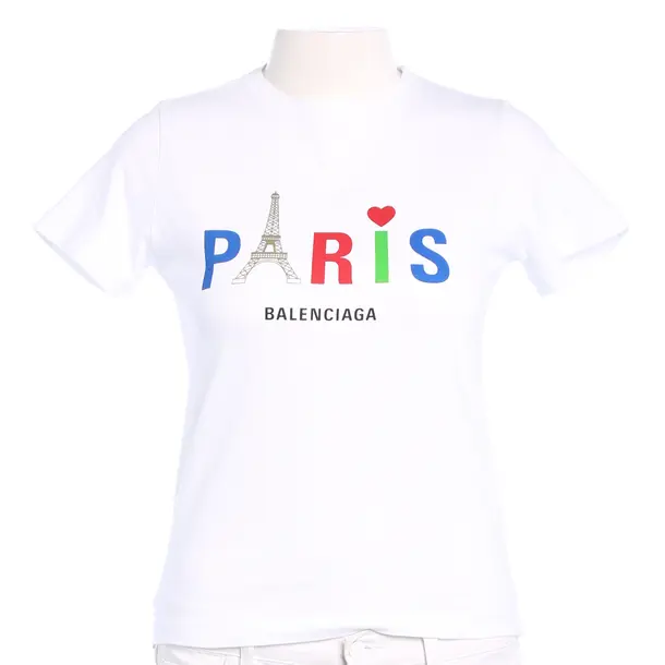 Shirt in Weiss, Baumwolle, Balenciaga