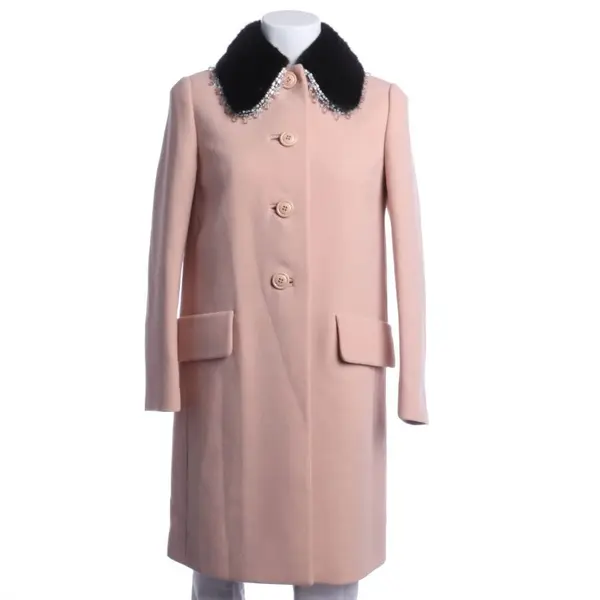 Wool Coat in Pink, Wool, Miu Miu
