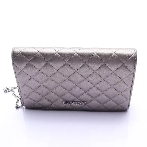 Schultertasche in Metallic, Polyamid, Love Moschino