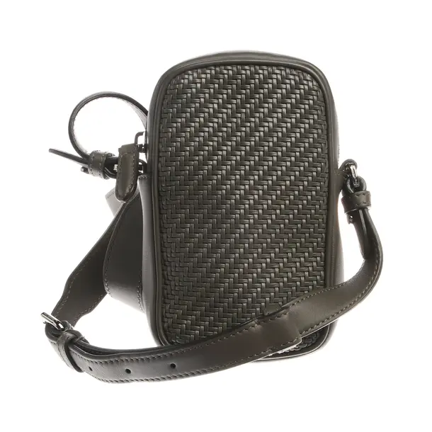 Phone Bag in Green, Leather, Zegna