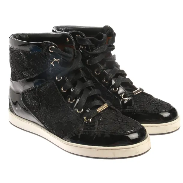 High-Top Sneaker in Schwarz, , Jimmy Choo