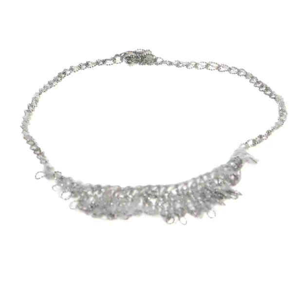 Necklace in Gray, Wool, Brunello Cucinelli
