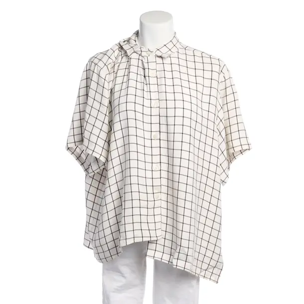 Bluse in Weiß, Viskose, Balenciaga