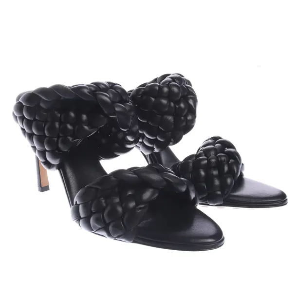 Heeled Sandals in Black, , Bottega Veneta