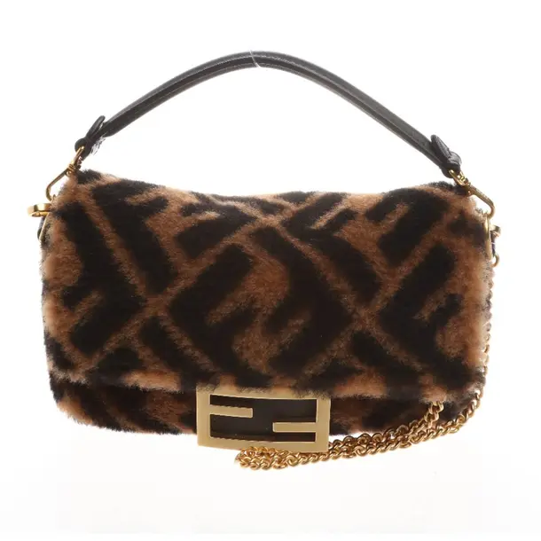 Shoulder Bag in Brown, Leather, Fendi