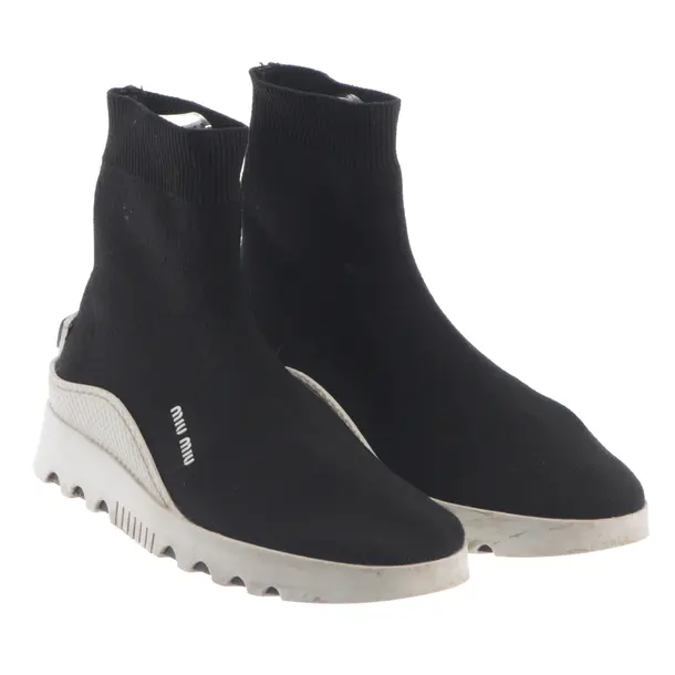 High-Top Sneaker in Schwarz, , Miu Miu