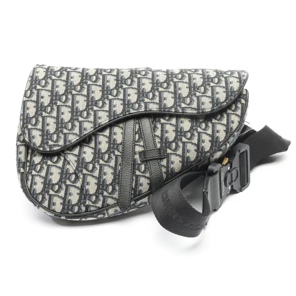 Schultertasche in Weiß, Baumwolle, Dior