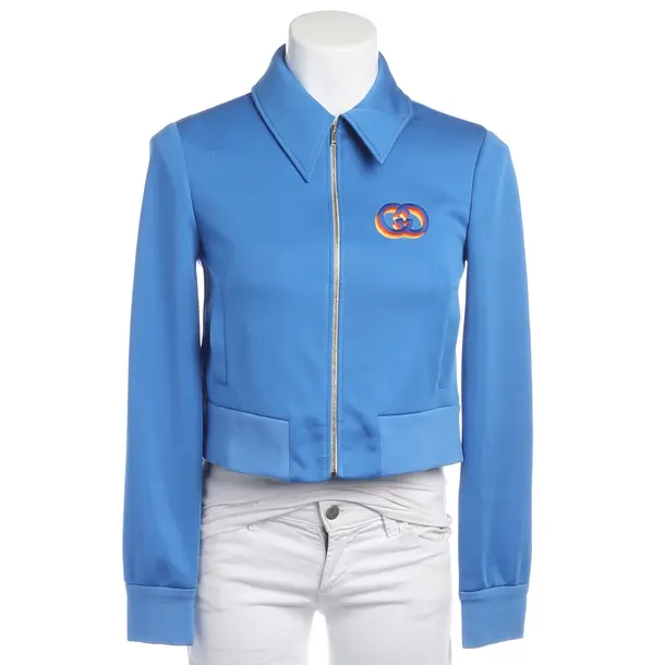 Sweatjacke in Blau, Polyester, Gucci