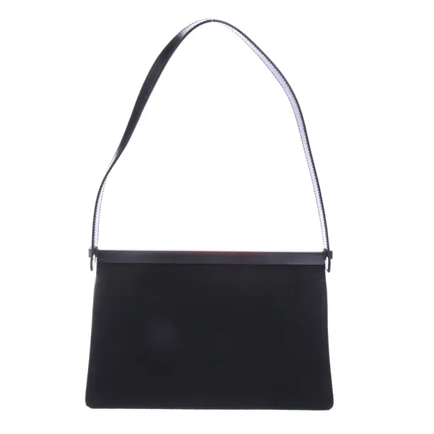 Schultertasche in Schwarz, Baumwolle, Gucci