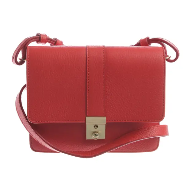 Borsa a cinture a tracolla, in Rosso, Pelle, Chiuso