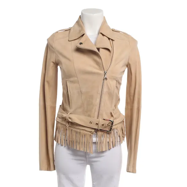 LeatherJacket, in Beige, Leather, Patrizia Pepe