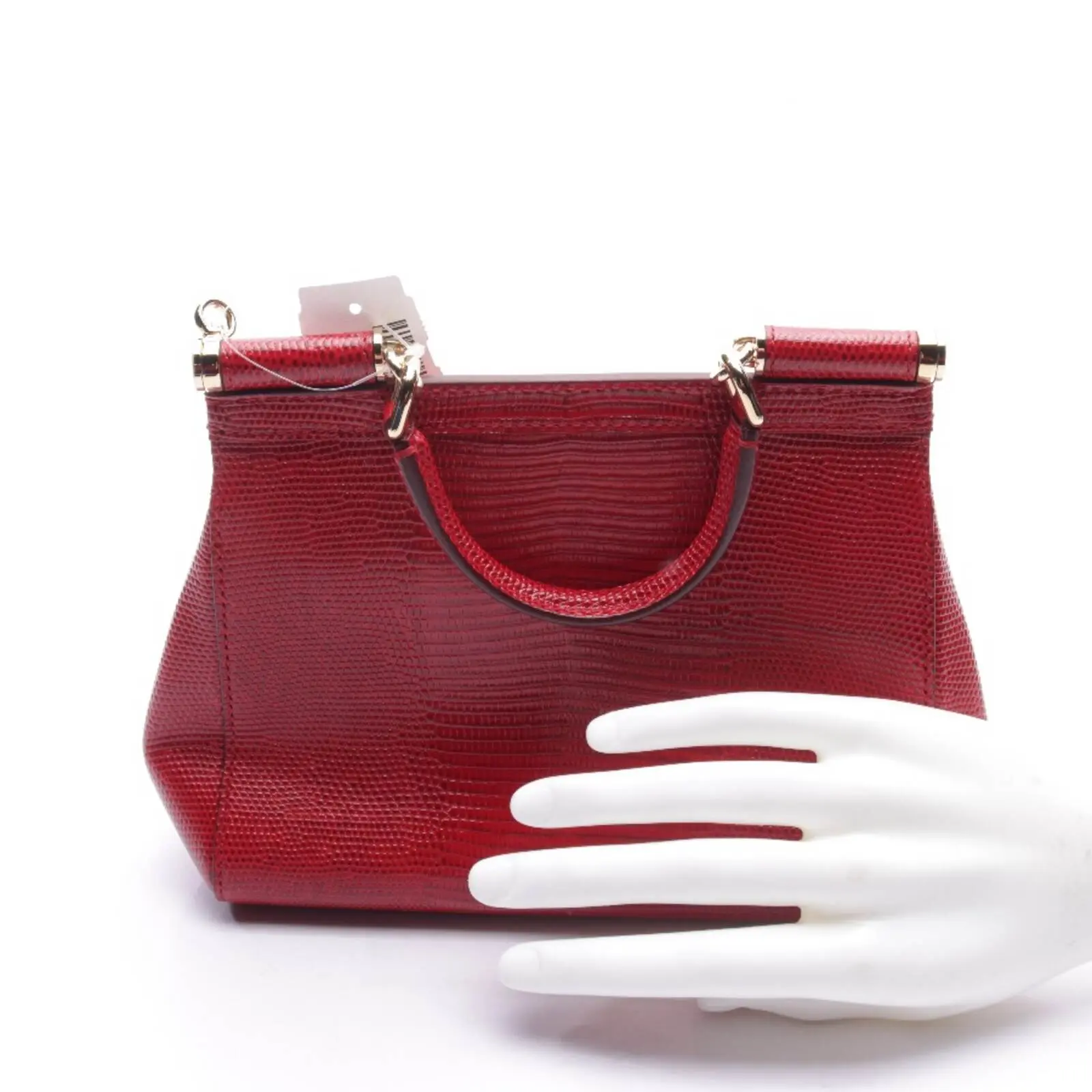 Dolce Gabbana Sicily Mini Evening Bag in Red