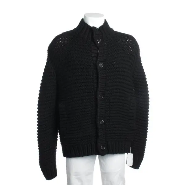 Wollstrickjacke in Schwarz, Wolle, Fendi