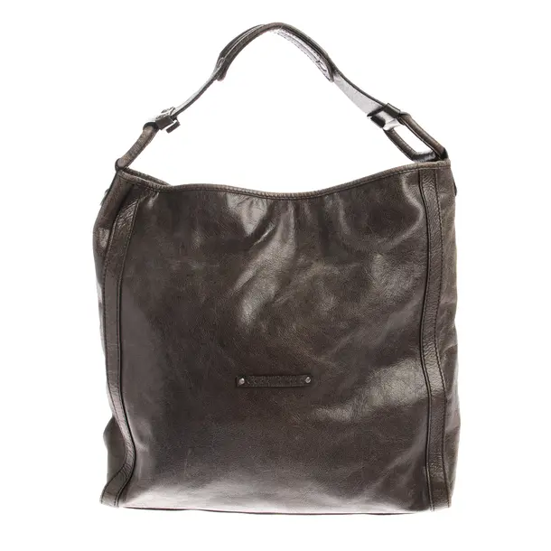 Shoulder Bag in Gray, Leather, Coccinelle
