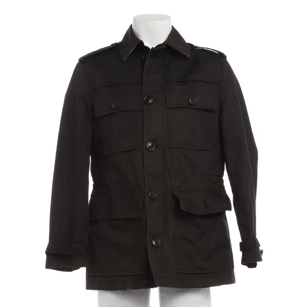 Overcoat in Black, Cotton, Burberry Brit