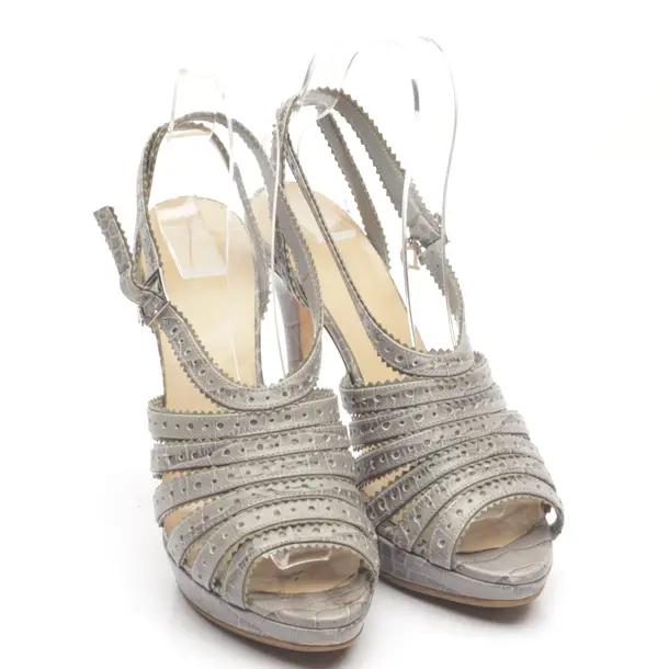 Heeled Sandals in Gray, , Dior